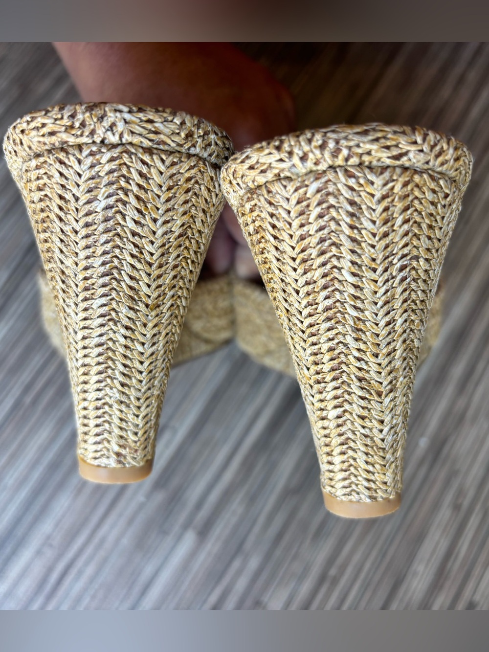 Silent D Katia Wedges - Natural - Picture 9 of 13